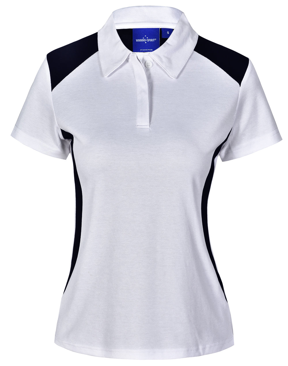 Winner Polo Ladies' - White/Navy - Front