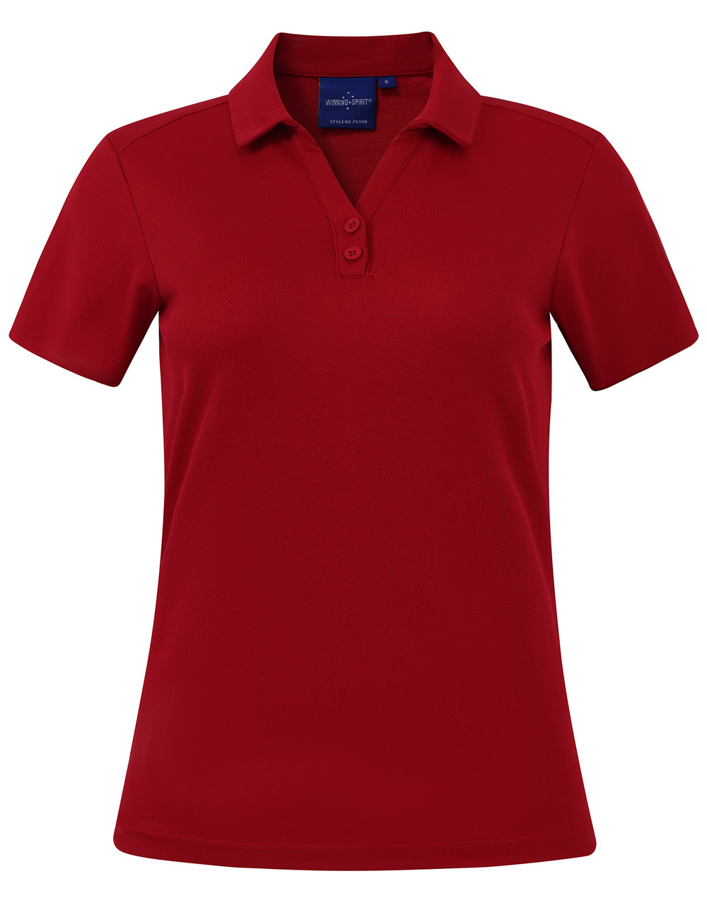 Victory Truedry® Short Sleeve Polo - Ruby - Front