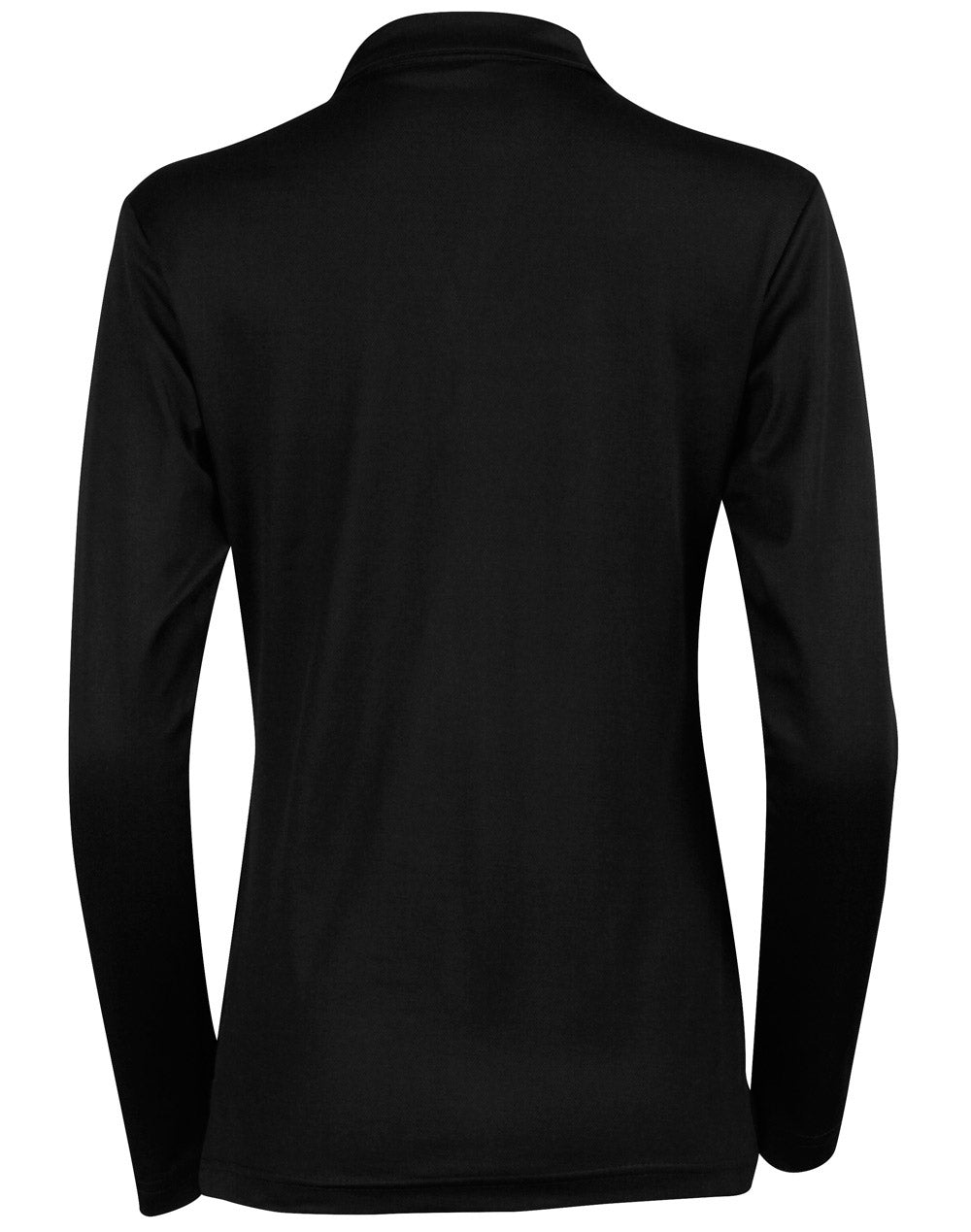 Victory Plus Truedry® long Sleeve Polo - Black - Back