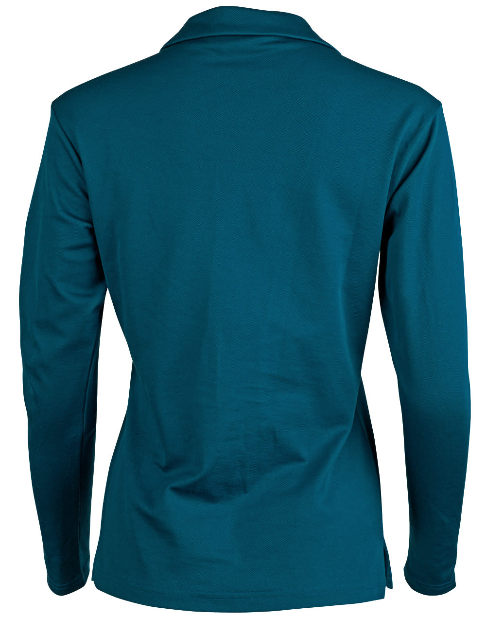Victory Plus Truedry® long Sleeve Polo - Ocean Blue - Back