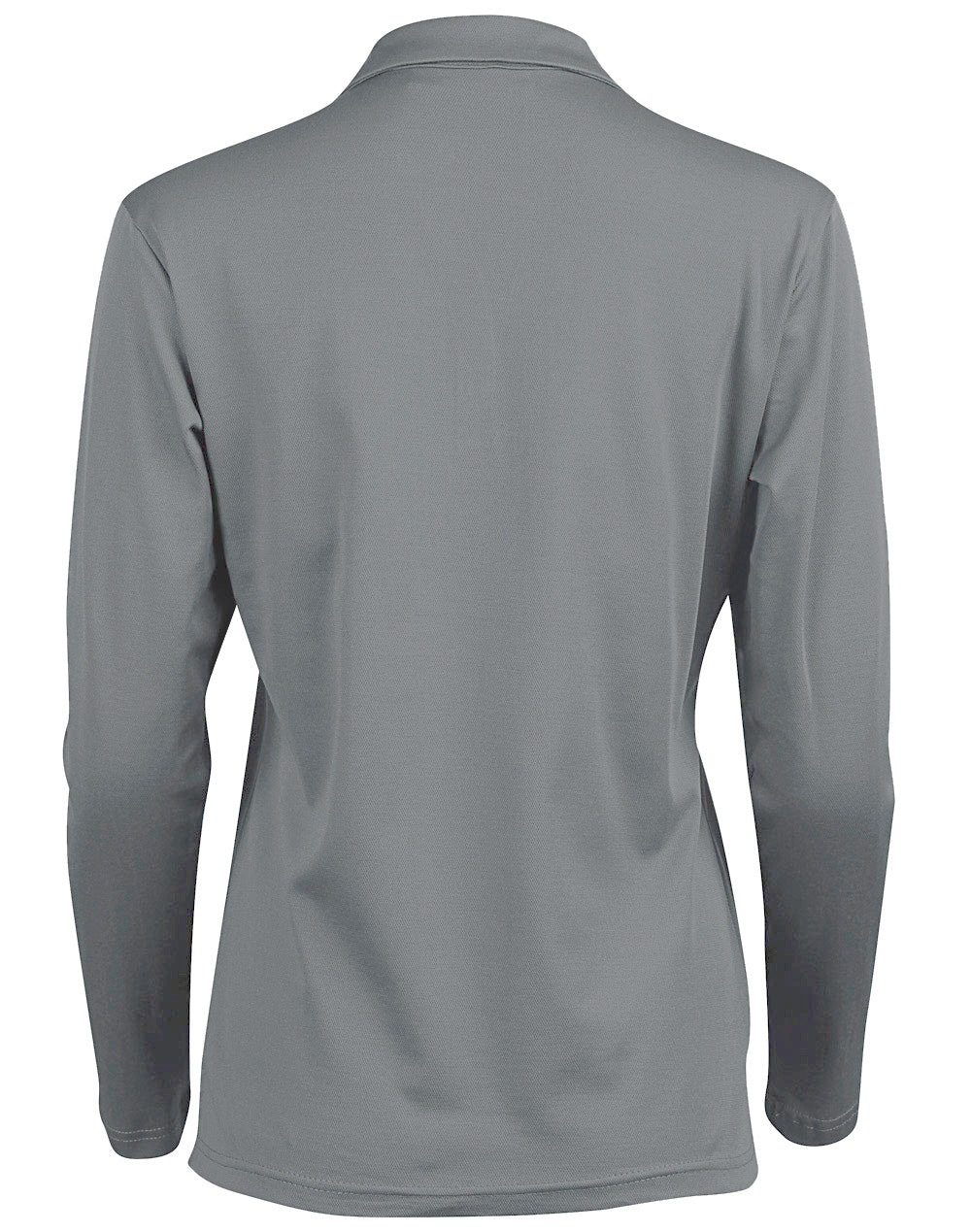 Victory Plus Truedry® long Sleeve Polo - Steel Grey - Back