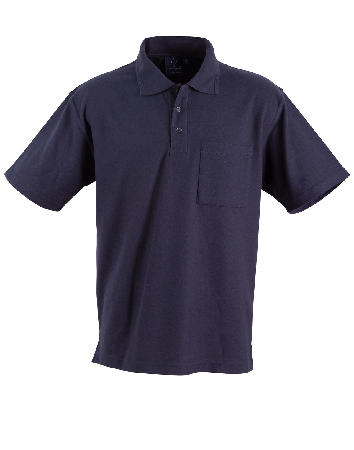 Pocket Polo Unisex - Navy - Front