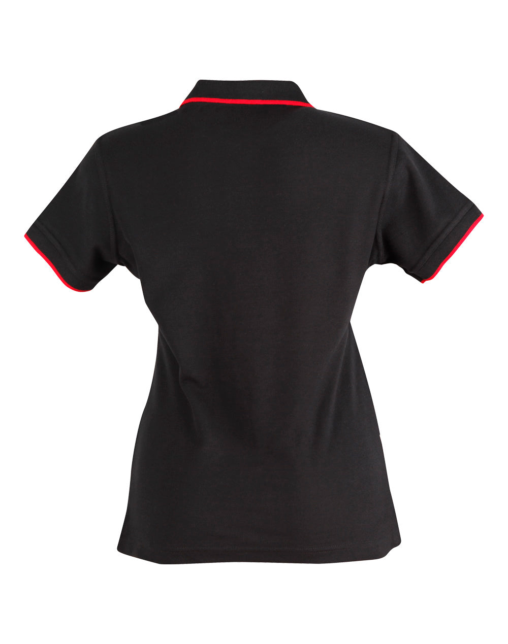 Liberty Polo Ladies - Black/Red - Back