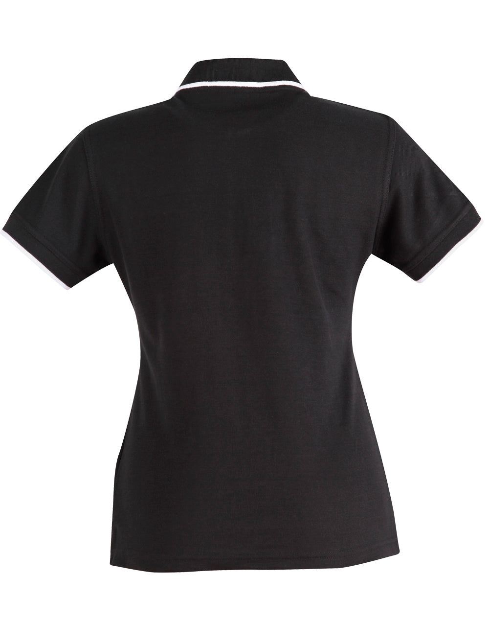 Liberty Polo Ladies - Black/White - Back
