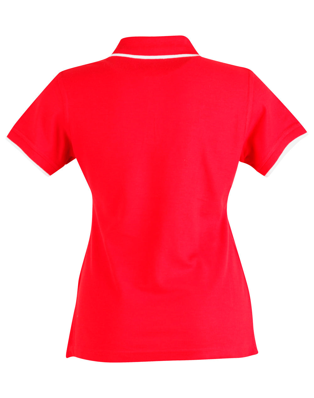 Liberty Polo Ladies - Red/White - Back
