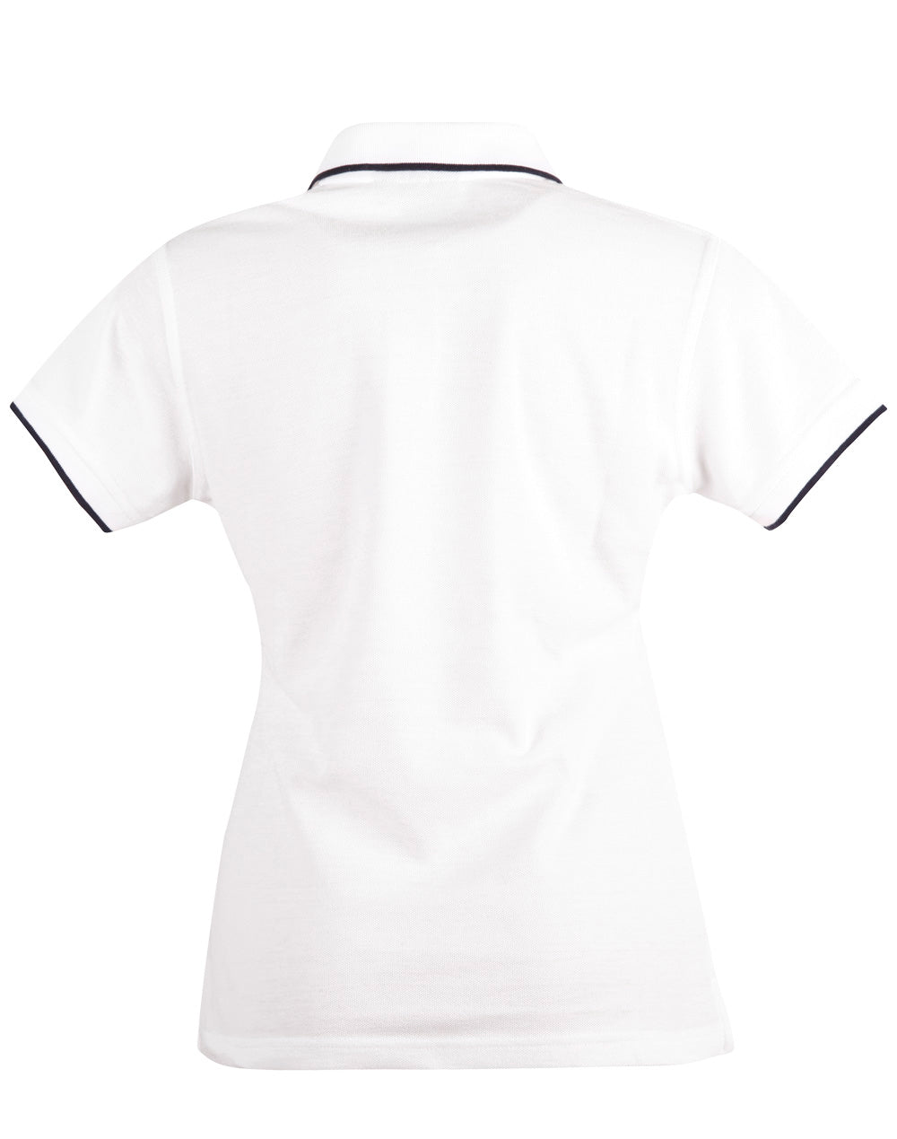 Liberty Polo Ladies - White/Navy - Back