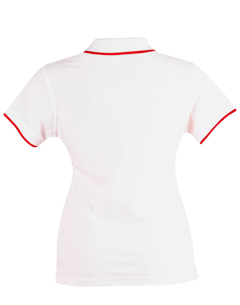 Liberty Polo Ladies - White/Red - Back