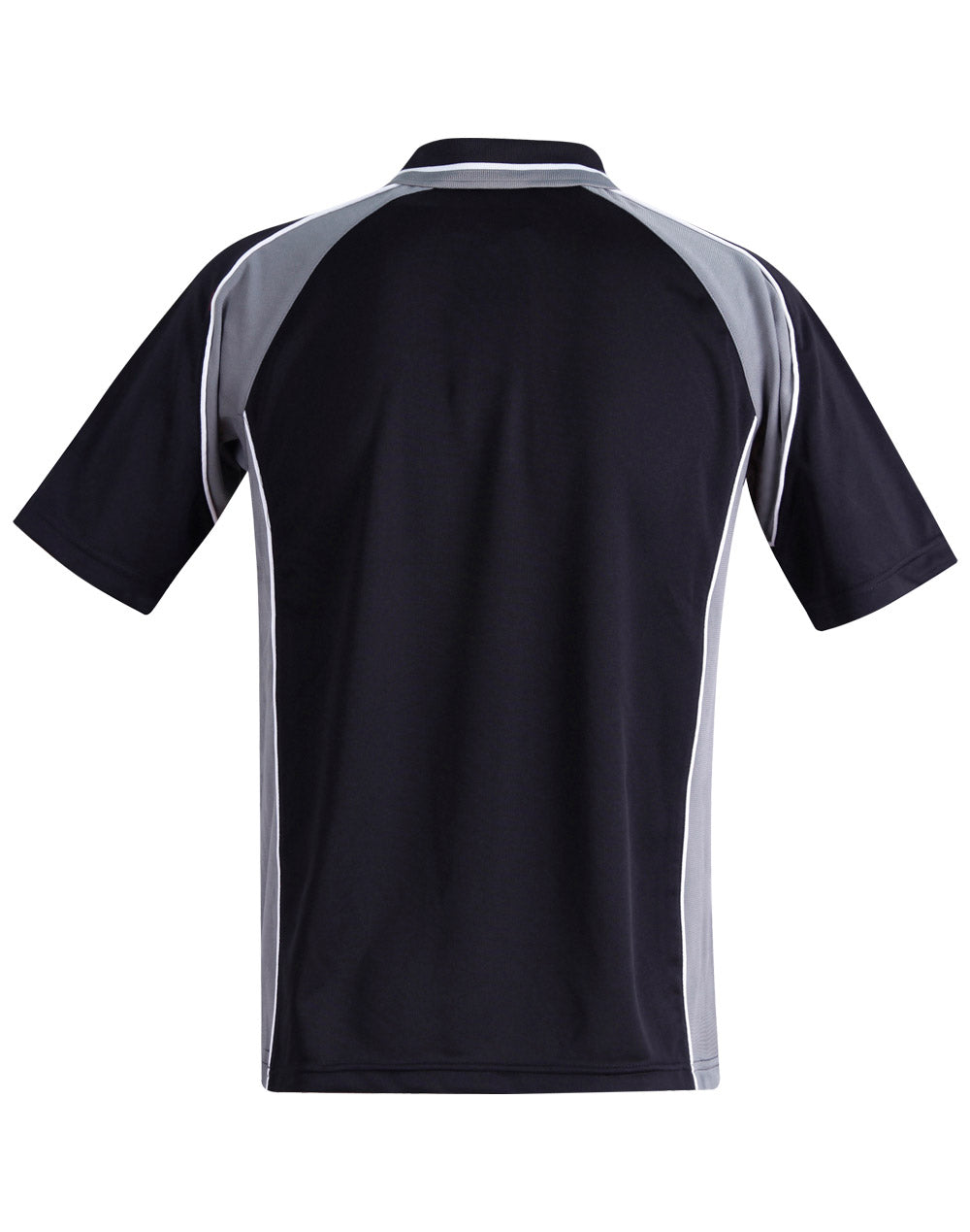 Mascot Polo Men's - Black/Ash - Back