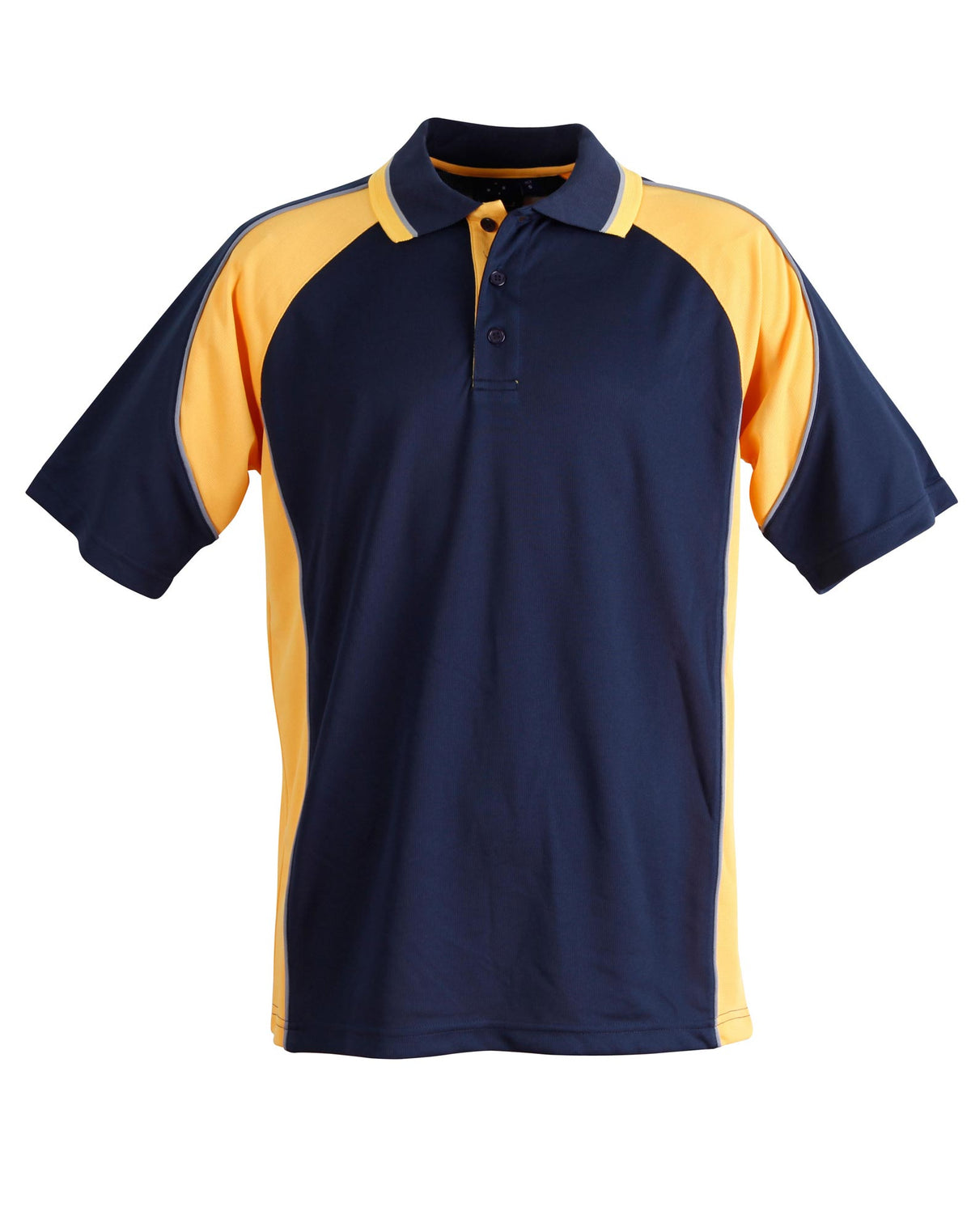 Mascot Polo Men's - Navy/Gold - Front