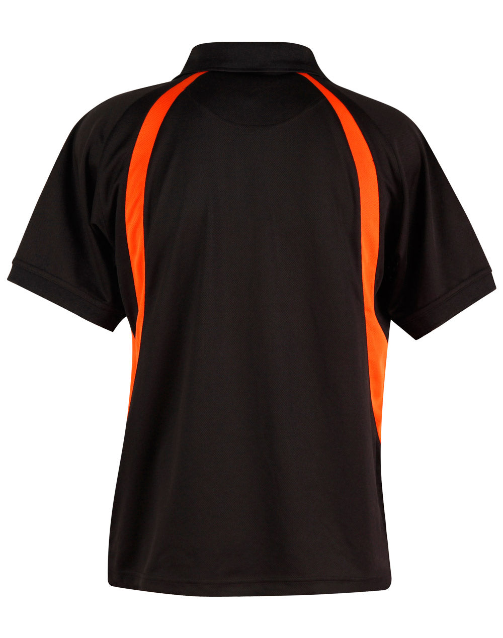 Olympian Polo Men's - Black/Orange - Back