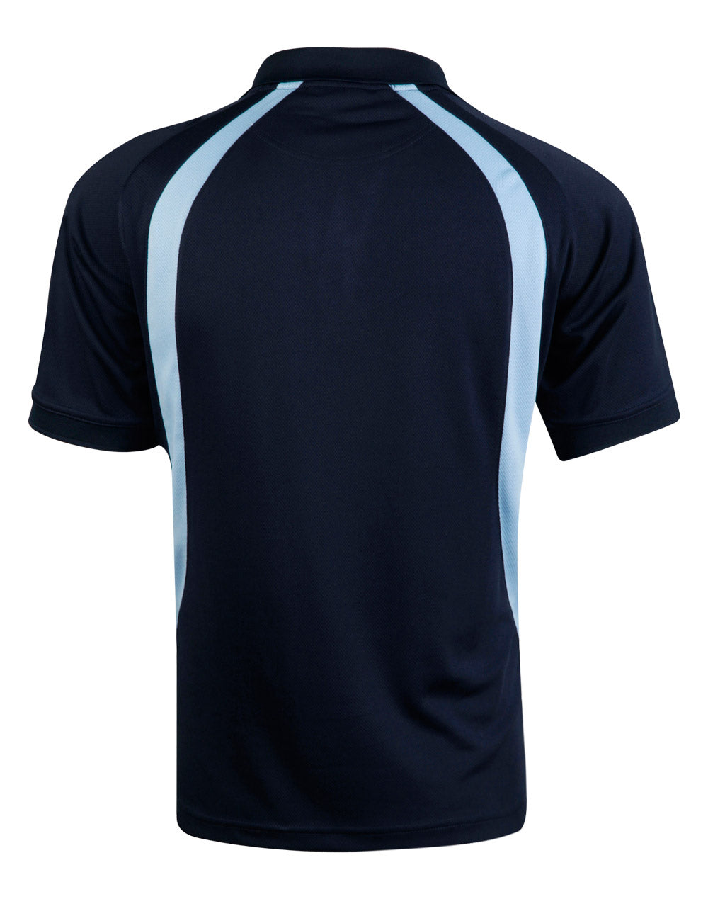 Olympian Polo Men's - Navy/Skyblue - Back