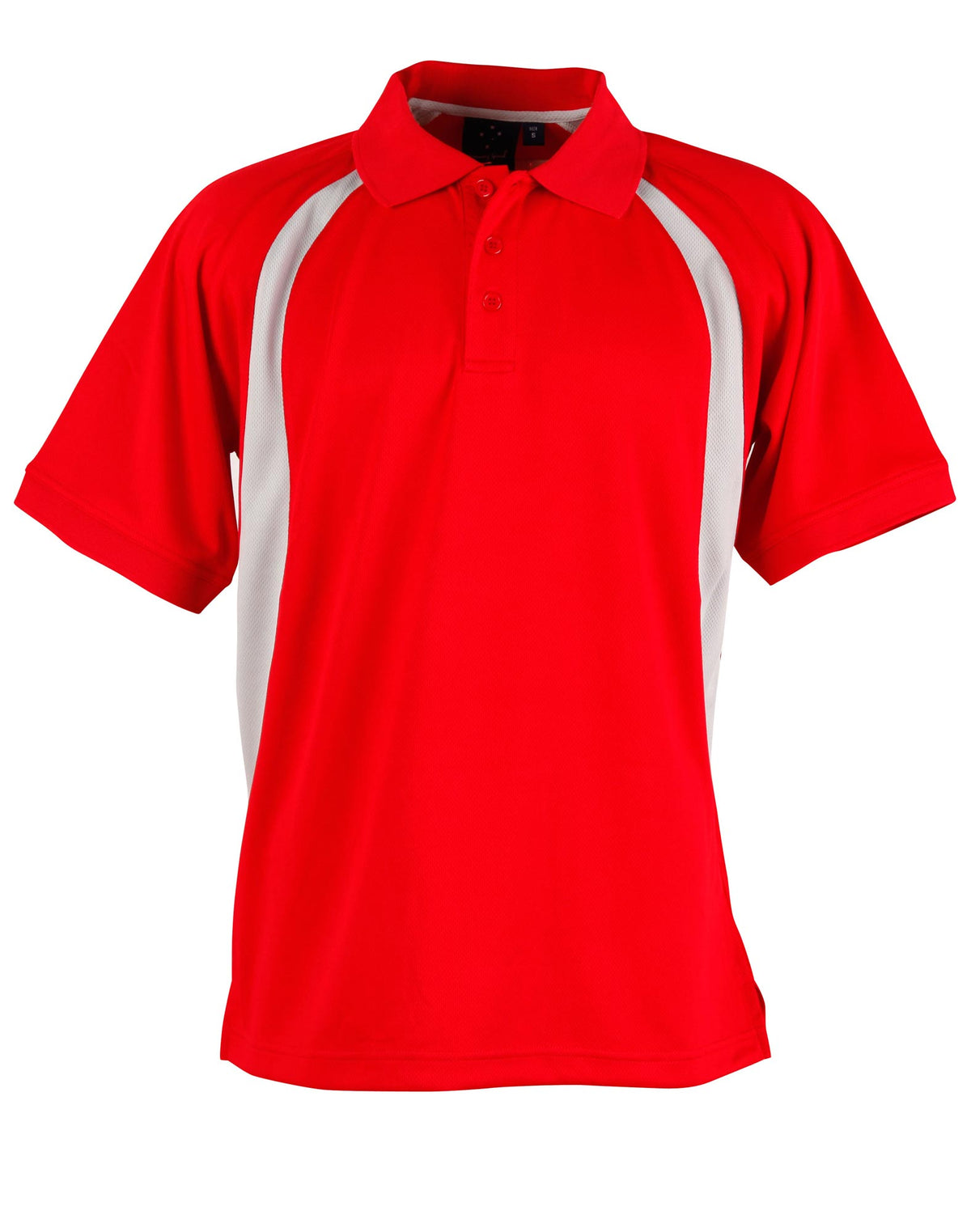 Olympian Polo Men's - Red/Grey - Front