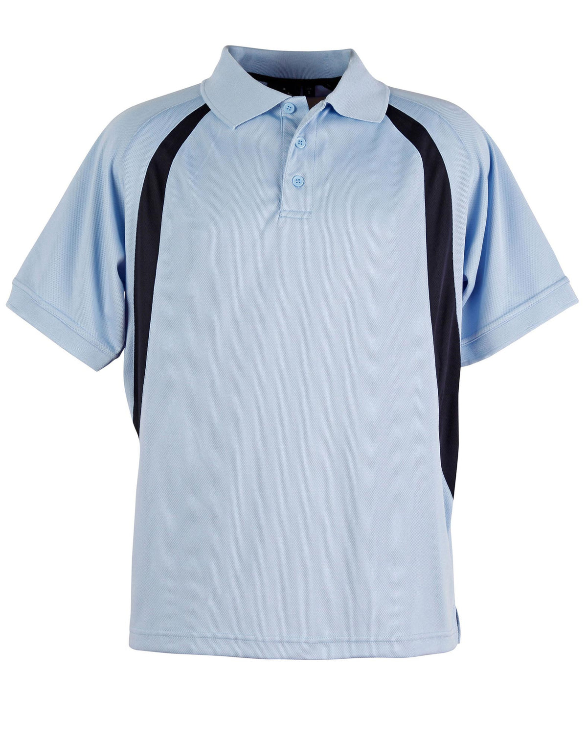 Olympian Polo Men's - Skyblue/Navy - Front