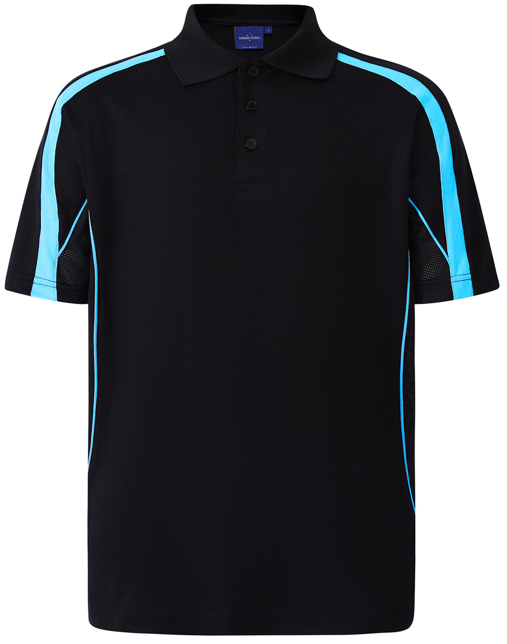 Legend Mens - Black/Aqua Blue - Front