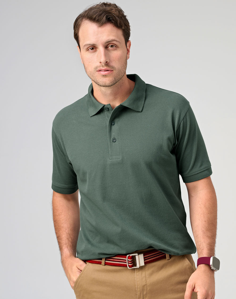 Darling Harbour Polo Men's - Earth Green - View