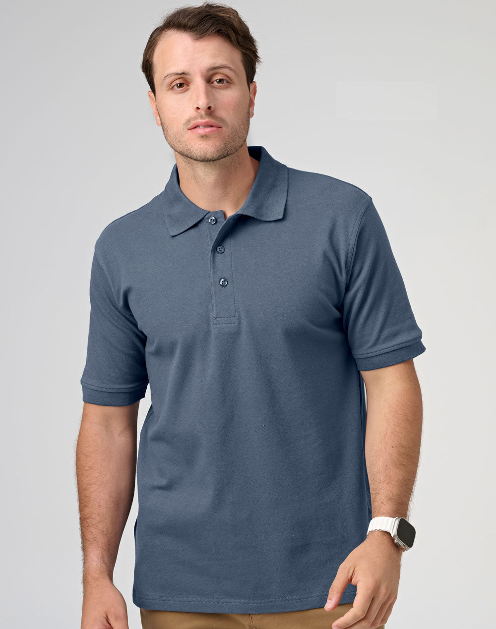 Darling Harbour Polo Men's - Slate Blue - View