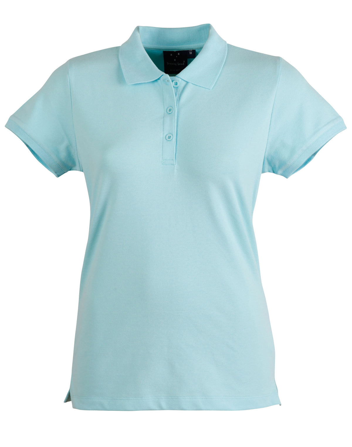 Darling Harbour Polo Ladies - Jasper Blue - Front