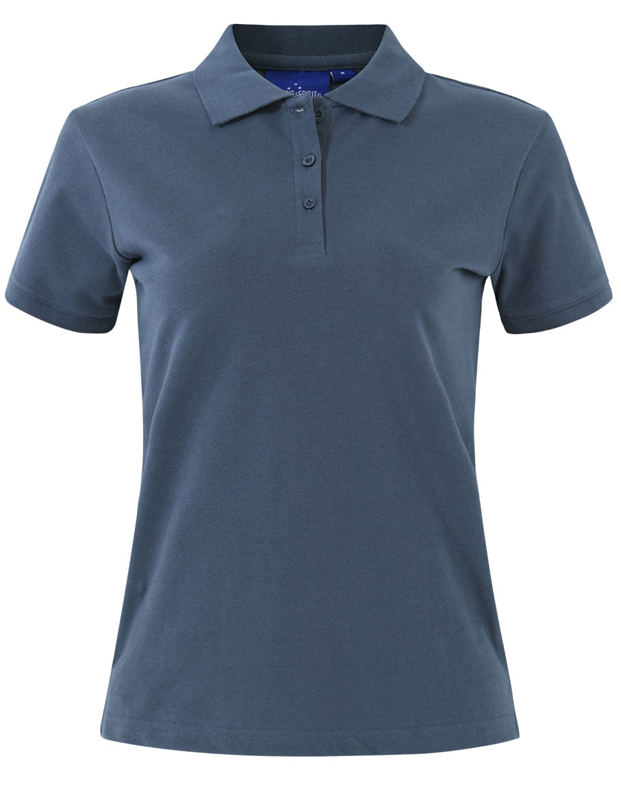 Darling Harbour Polo Ladies - Slate Blue - Front