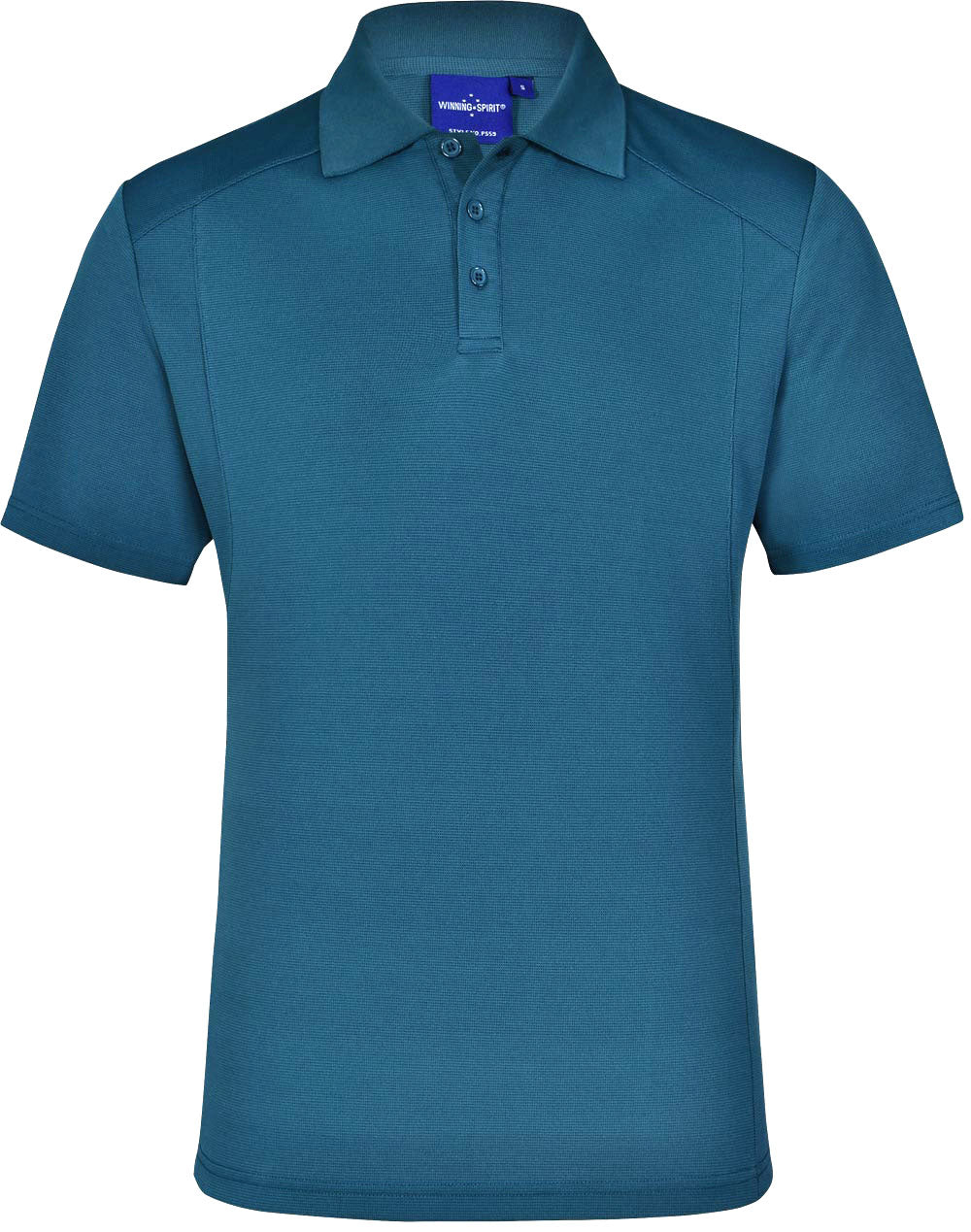 Lucky Bamboo Polo Men's - Aegean Blue - Front