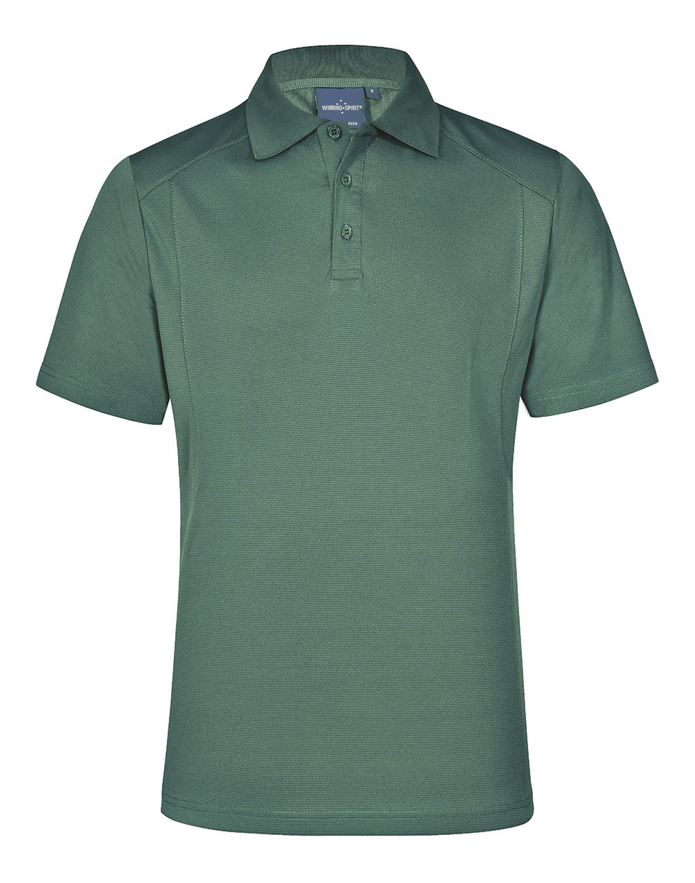 Lucky Bamboo Polo Men's - Mineral Green - Front