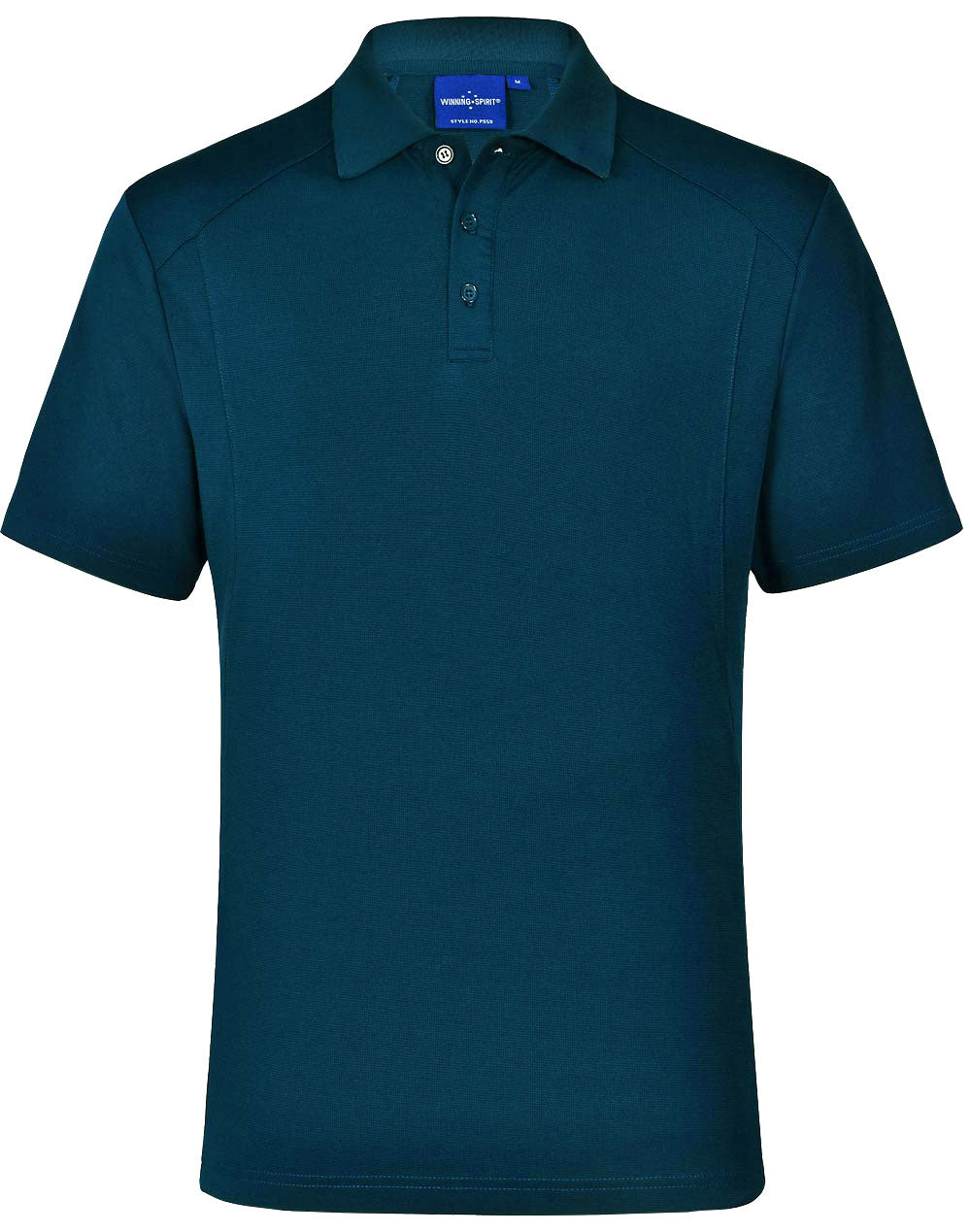 Lucky Bamboo Polo Men's - Ocean Blue - Front