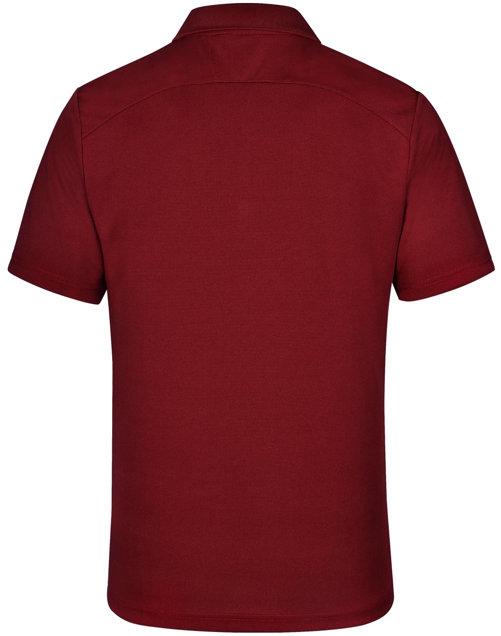 Lucky Bamboo Polo Men's - Ruby - Back