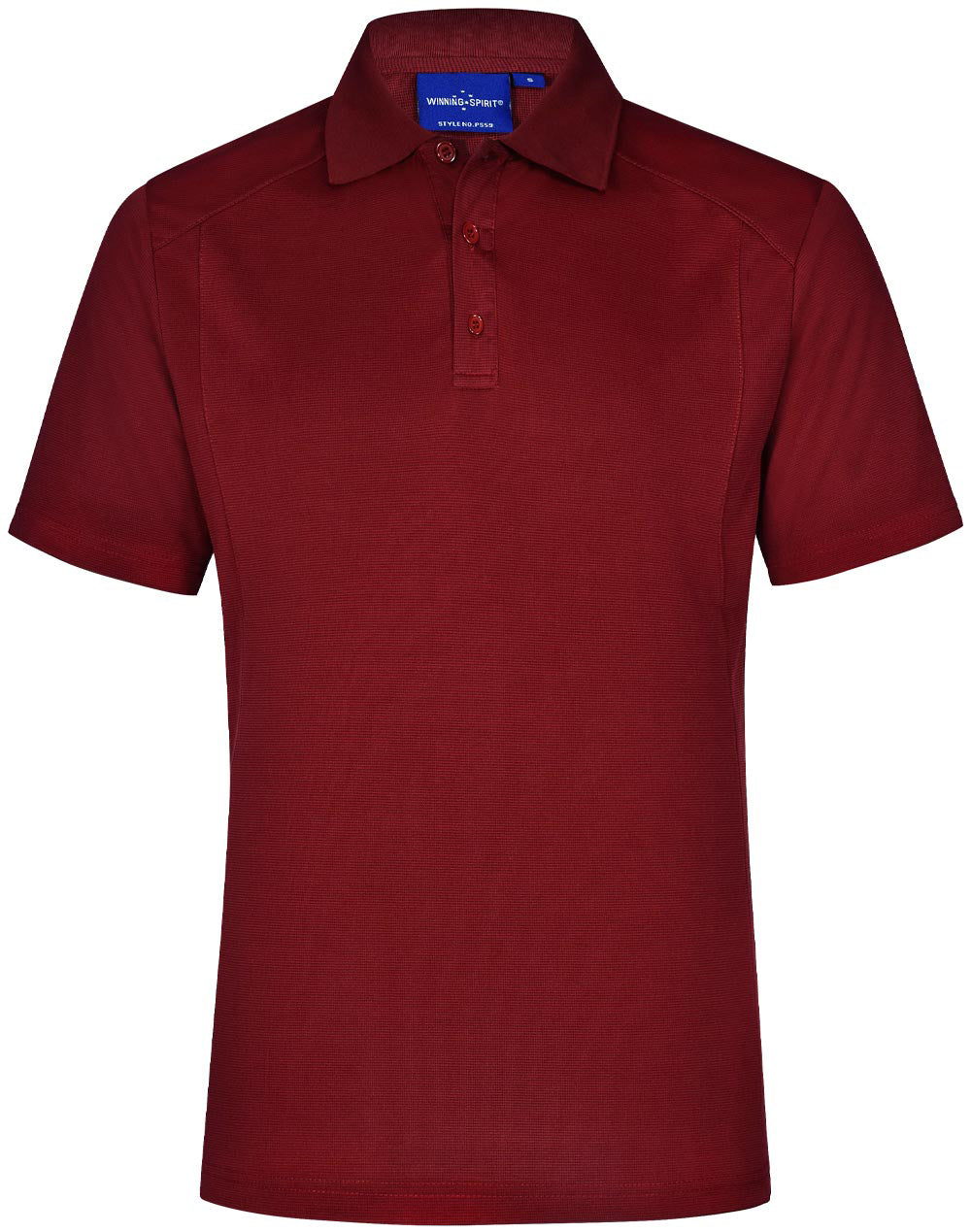 Lucky Bamboo Polo Men's - Ruby - Front