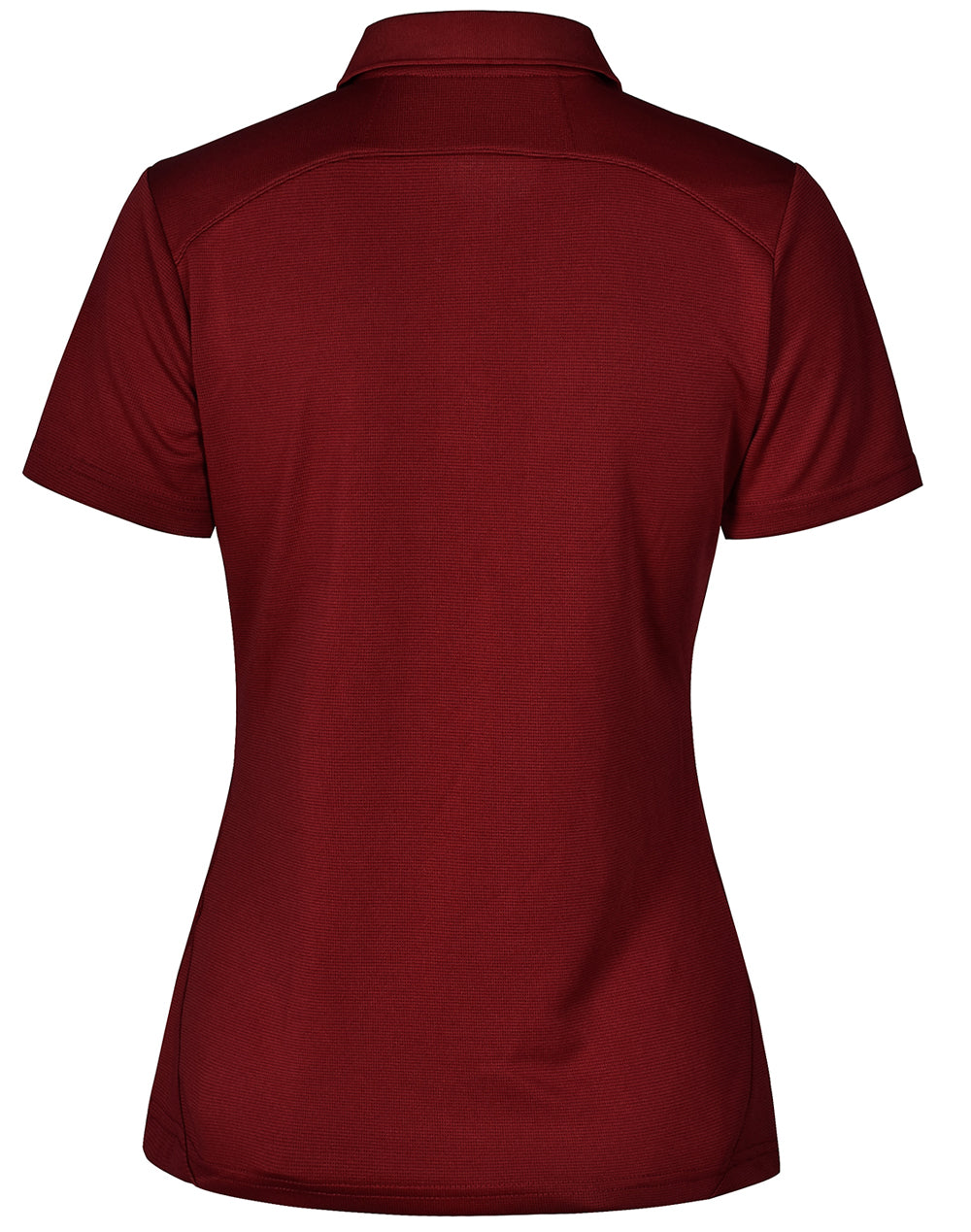Lucky Bamboo Polo Ladies - Ruby - Back