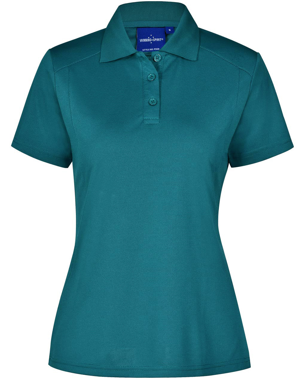 Lucky Bamboo Polo Ladies - Teal - Front