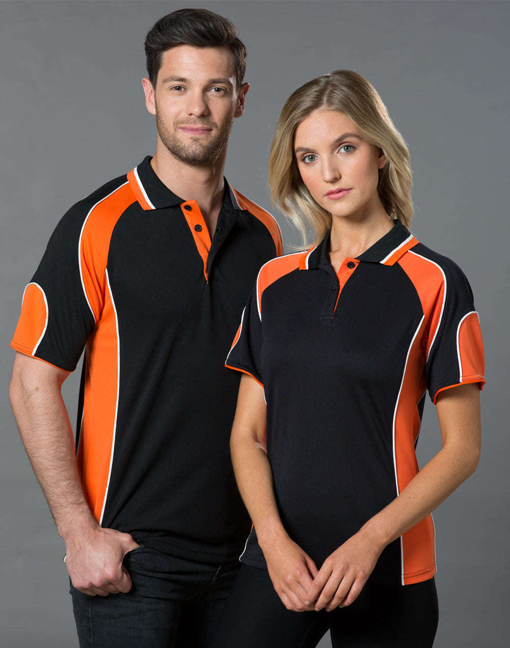 Alliance Polo Men's - Black/Orange - View