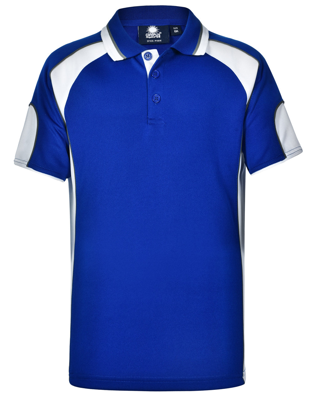 Alliance Polo Kids - Royal/White - Front