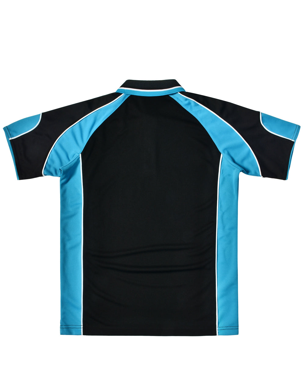 Alliance Polo Men's - Black/Aqua Blue - Back