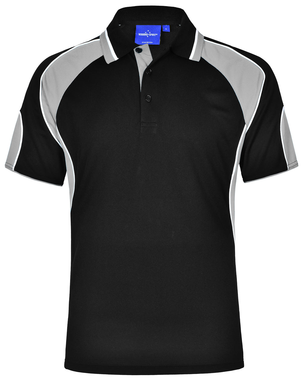 Alliance Polo Men's - Black/Ash - Front