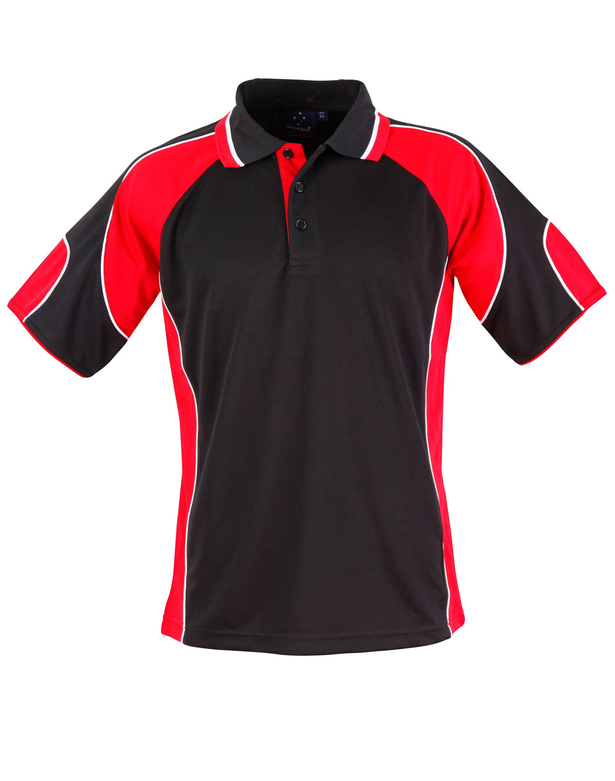 Alliance Polo Kids - Black/Red - Front