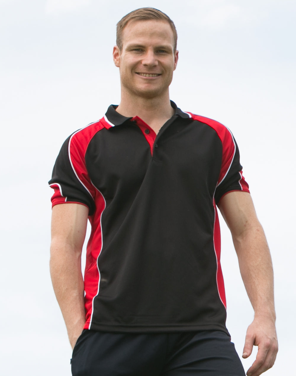 Alliance Polo Men's - Black/Red - Model