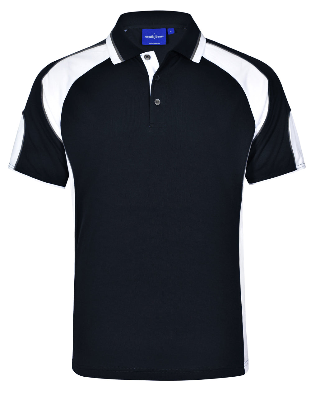 Alliance Polo Men's - Black/White - Front