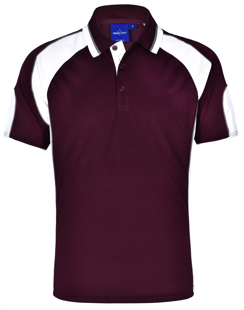 Alliance Polo Men's - Maroon/White - Front