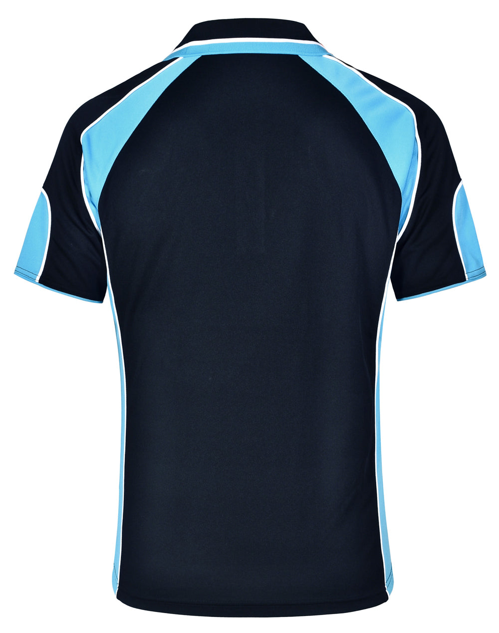 Alliance Polo Men's - Navy/Aqua Blue - Back
