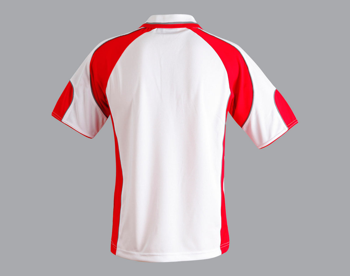 Alliance Polo Men's - White/Red - Back