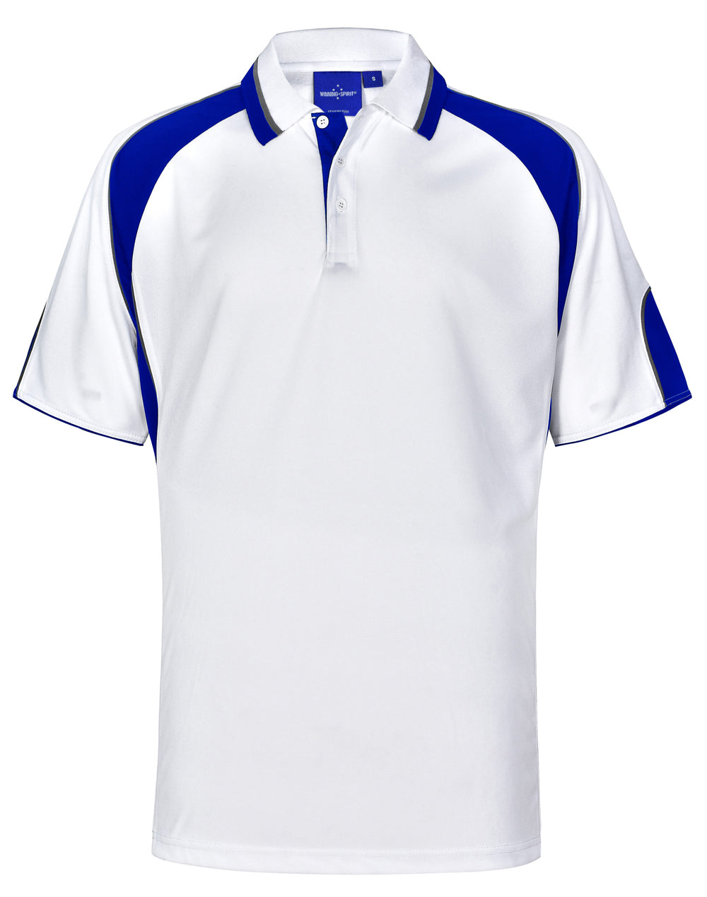Alliance Polo Men's - White/Royal - Front