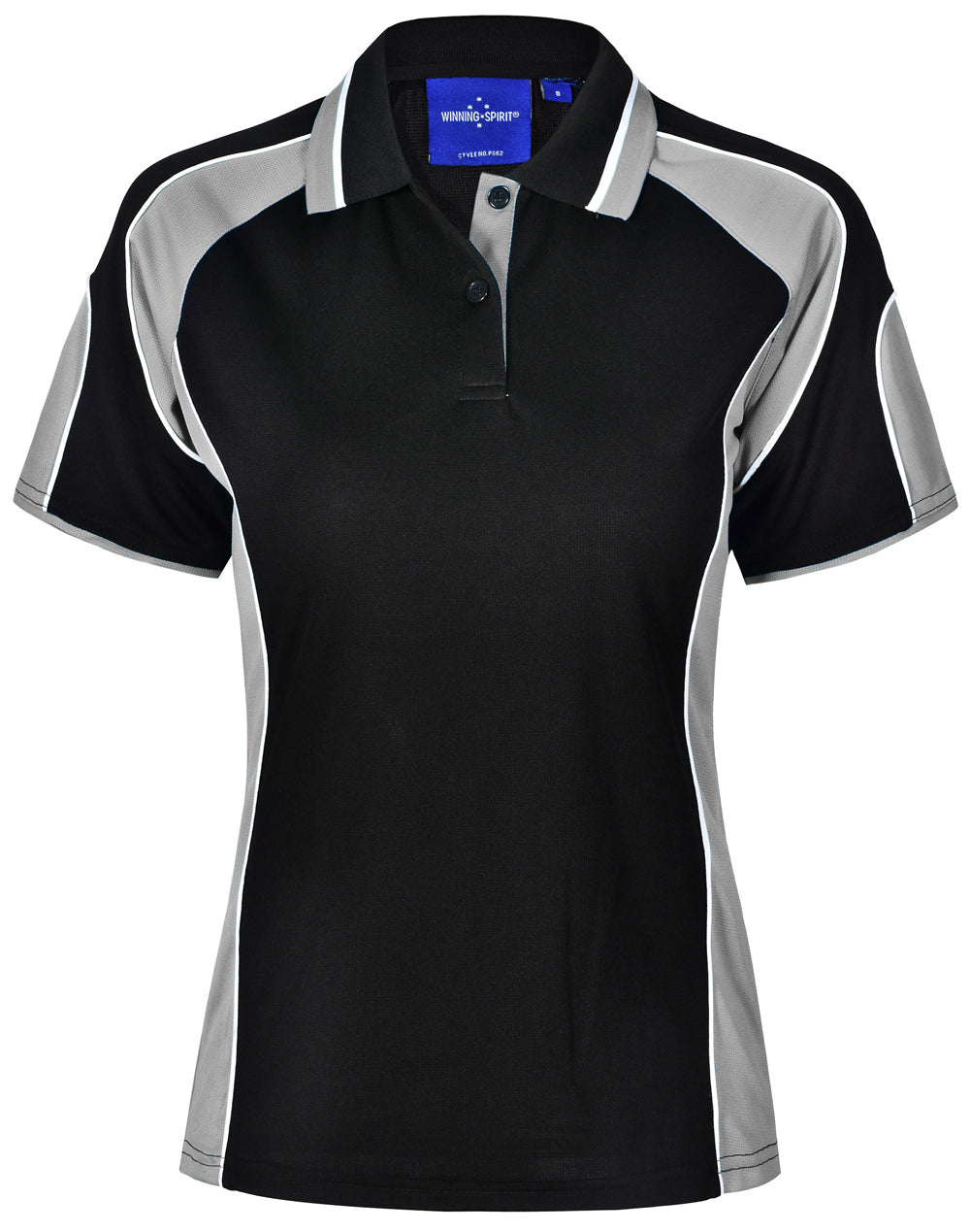 Alliance Polo Ladies - Black/Ash - Front