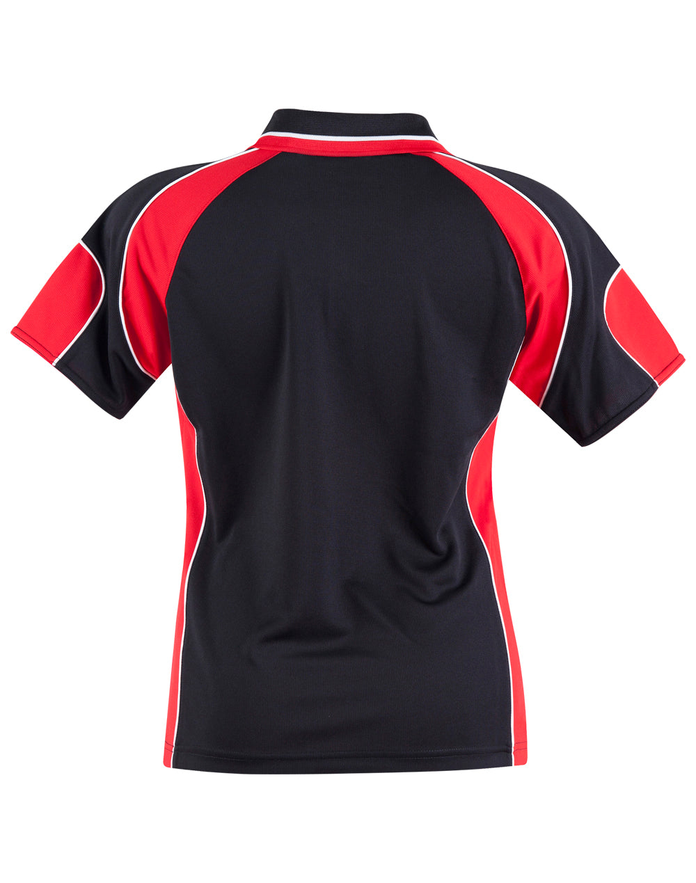 Alliance Polo Ladies - Black/Red - Back