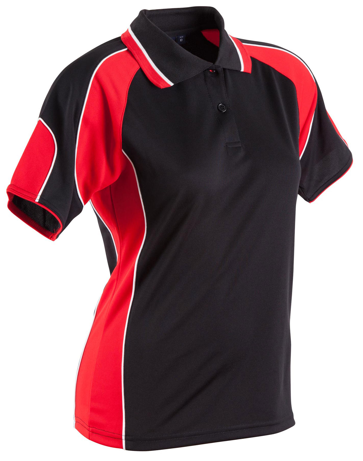 Alliance Polo Ladies - Black/Red - Front