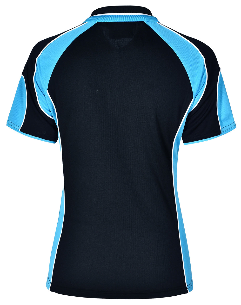 Alliance Polo Ladies - Navy/Aqua Blue - Back