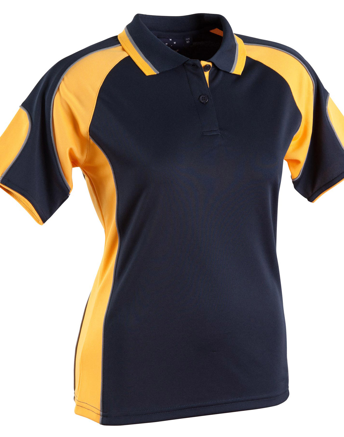 Alliance Polo Ladies - Navy/Gold - Front