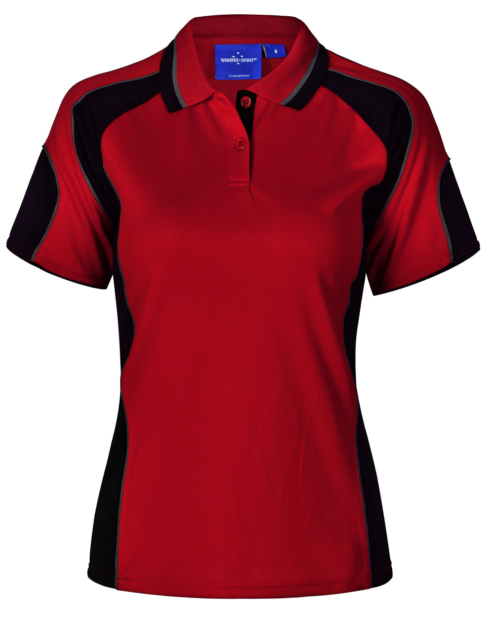 Alliance Polo Ladies - Red/Black - Front