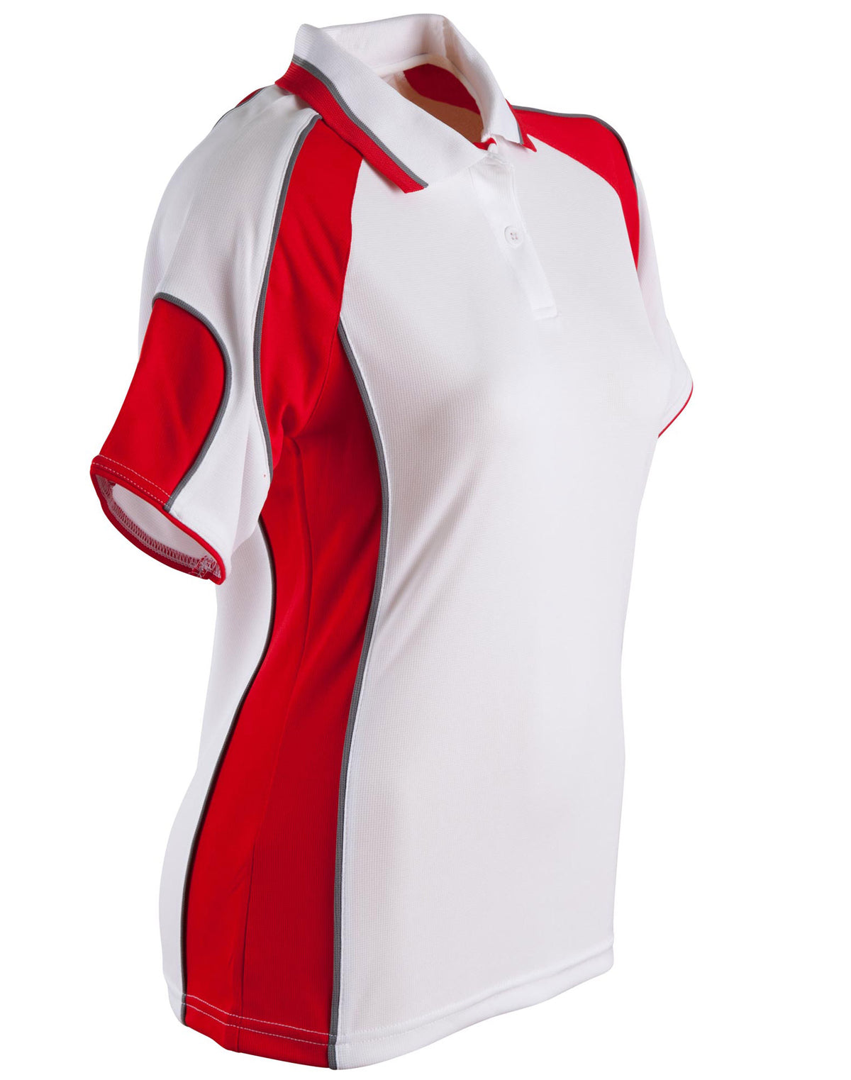 Alliance Polo Ladies - White/Red - Front