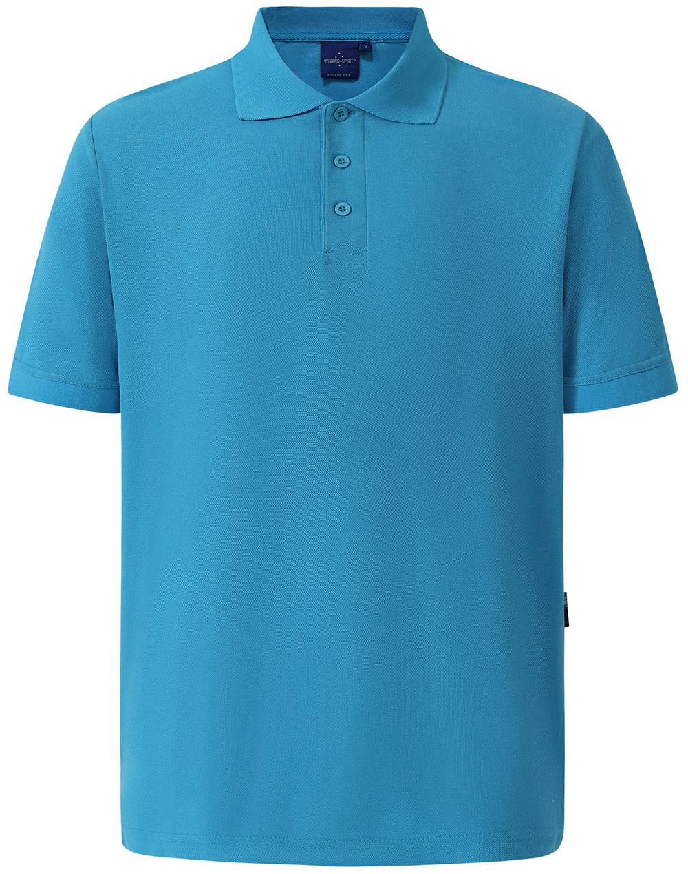Connection Polo Men's - Aqua Blue - Front