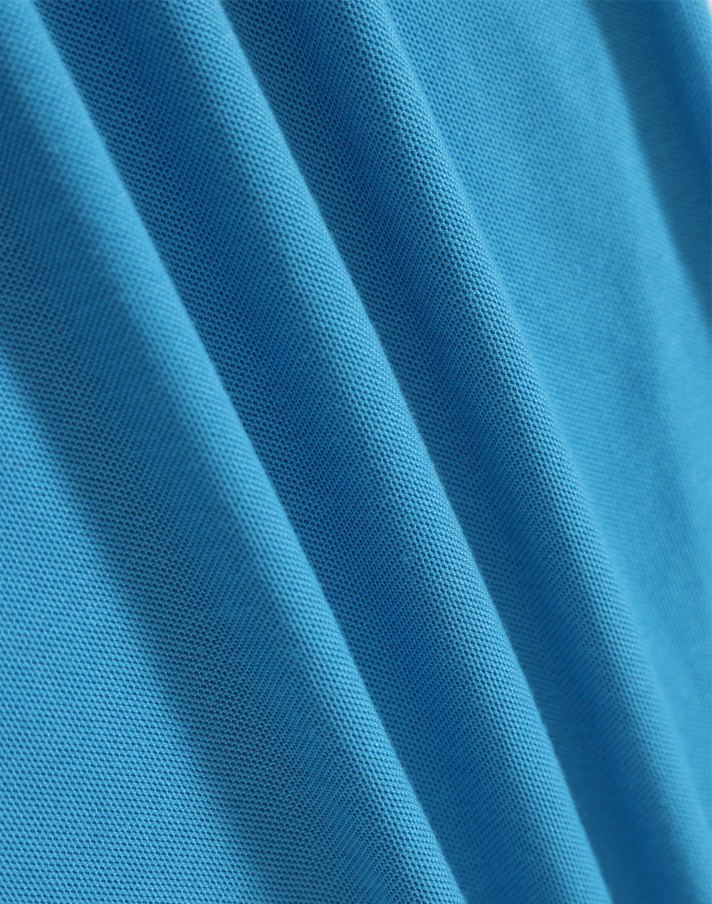 Connection Polo Ladies' - Aqua Blue - Fabric