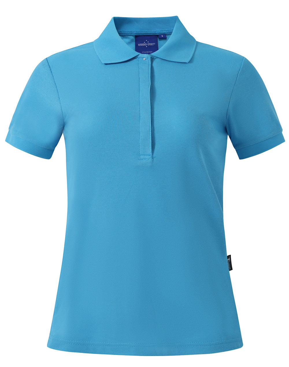 Connection Polo Ladies' - Aqua Blue - Front